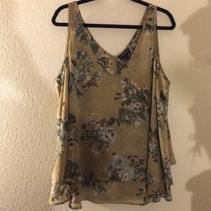 Floral Lane Bryant sleeveless top